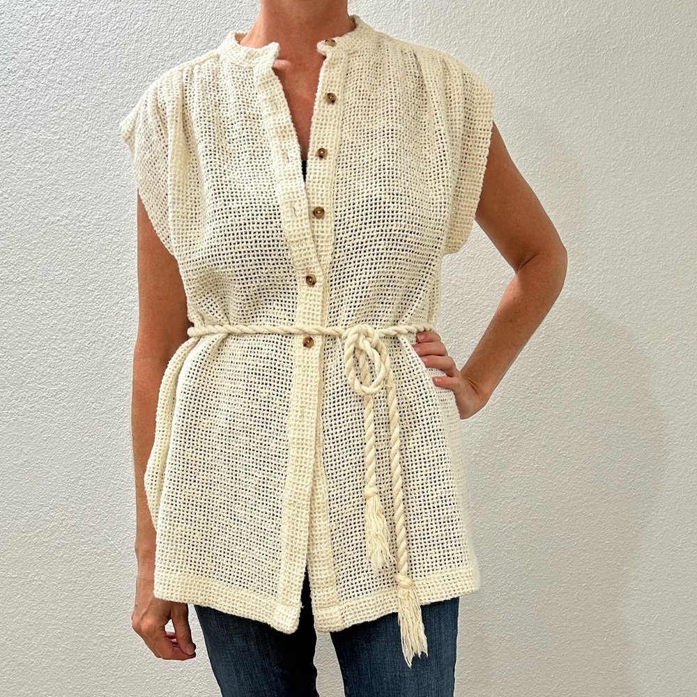 Vintage bohemian cardigan tunic sweater